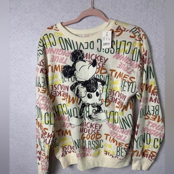 Disney Tops - Disney Graffiti Sweatshirt Size M New